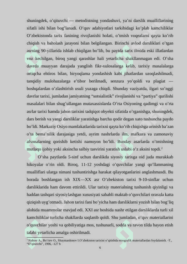 11-sinf O'zbekiston tarixi darsligining tuzilishi 6