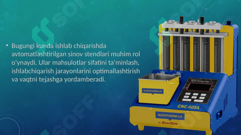 Zamonaviy Avtomatlashtirilgan Sinov Stendlari 2