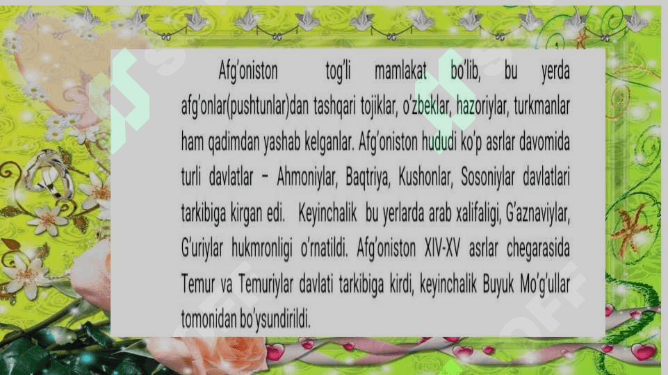 Yangi Davrda Afgʻoniston 3