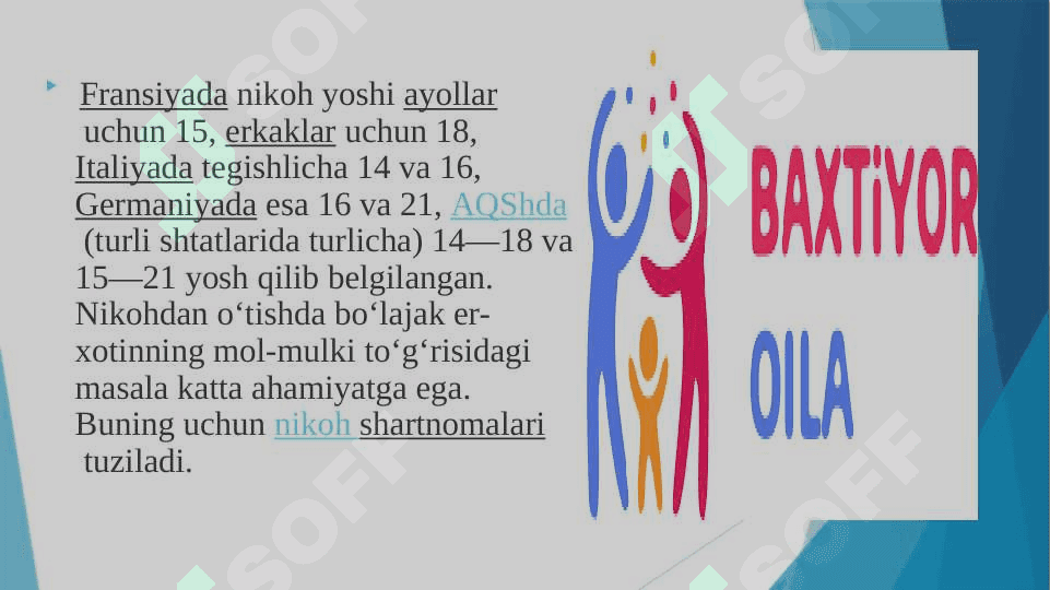 Mavzu: Oila hayoti 4