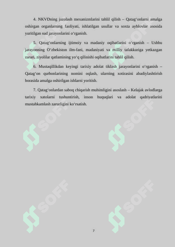 O’zbekistonda 1930 - 1940 yillardagi ommaviy qatag’onlar. 7