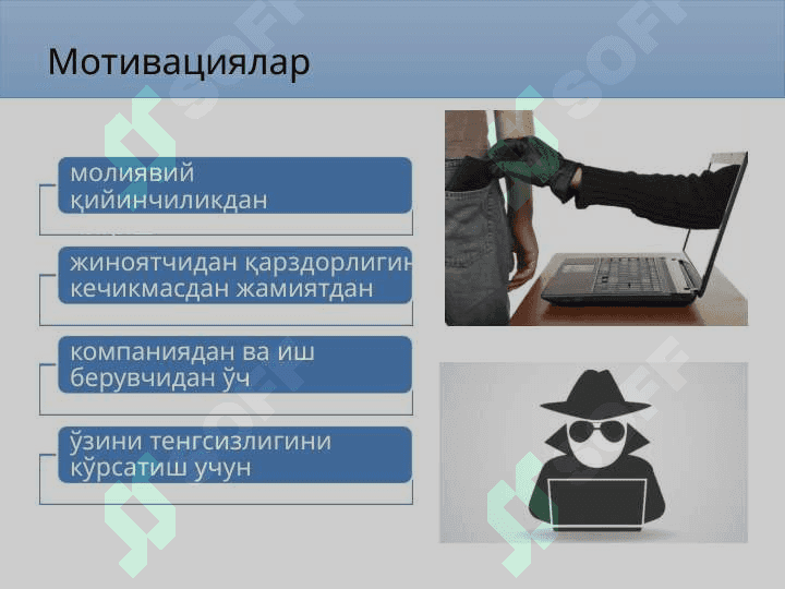 Кибержиноятлар, киберқонунлар ва киберэтика 4