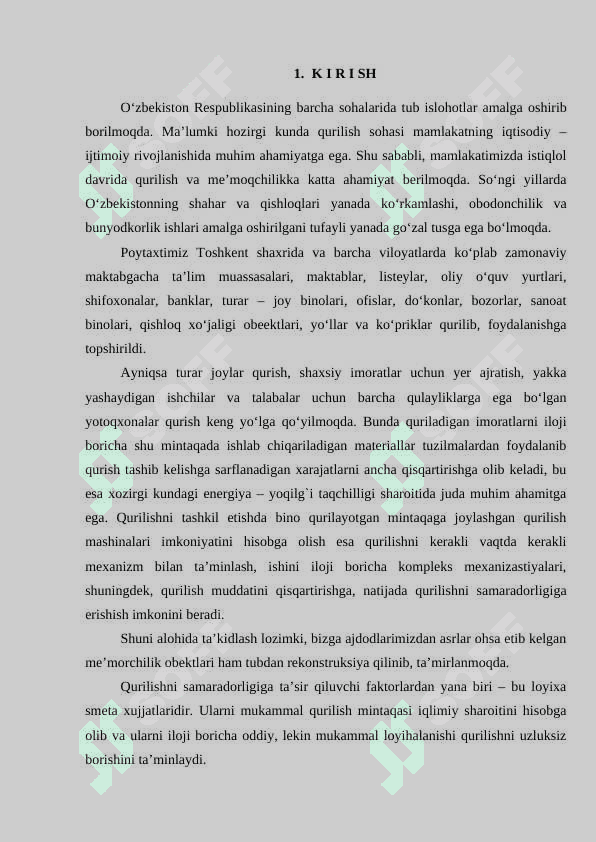 Bitiruv oldi amaliyot hisoboti 2