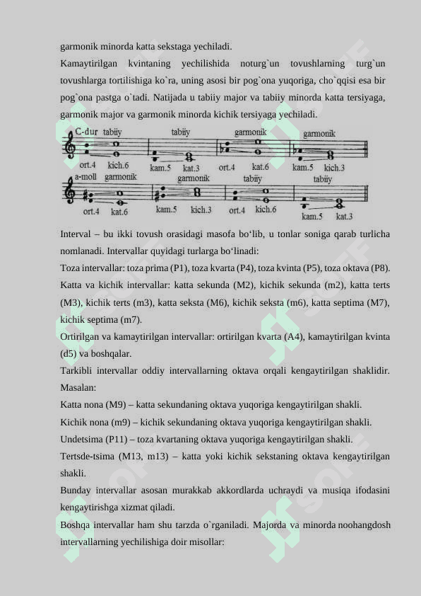 Oddiy intervallarni tovushdan yechilishlari bilan kuylash 4