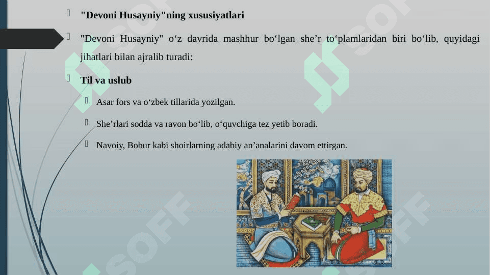 "DEVONI HUSAYNIY" ASARI 4