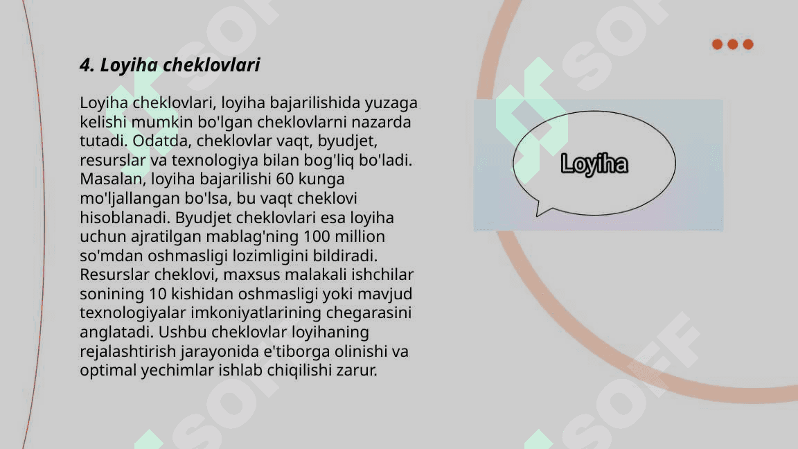 Loyiha va Loyiha tavsifi 6