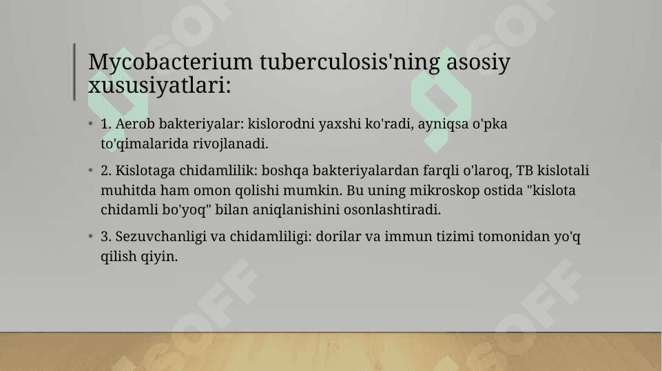 Tuberkulyoz (TB) etiologiyasi va dorilarga chidamli turlari 4