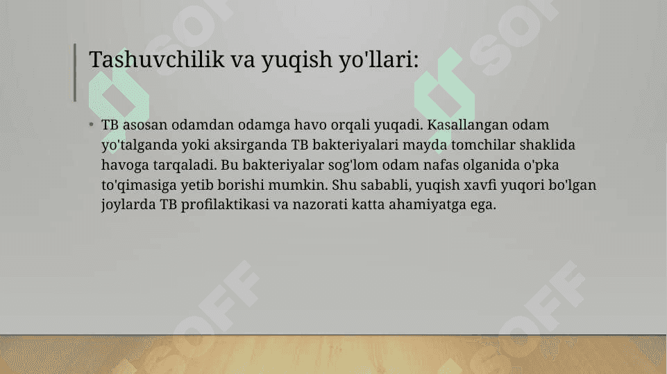 Tuberkulyoz (TB) etiologiyasi va dorilarga chidamli turlari 5