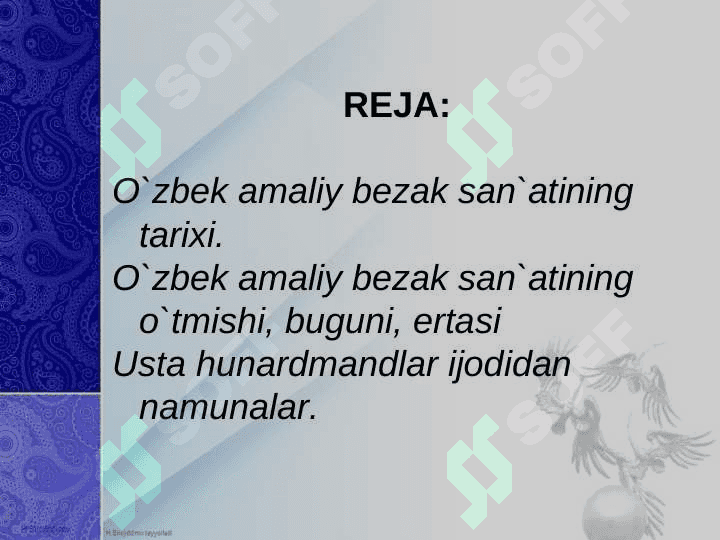 Dekarativ va amaliy san`at 2