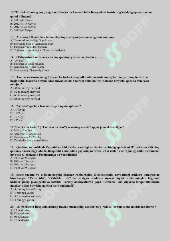 Iqtisodiyot test 2