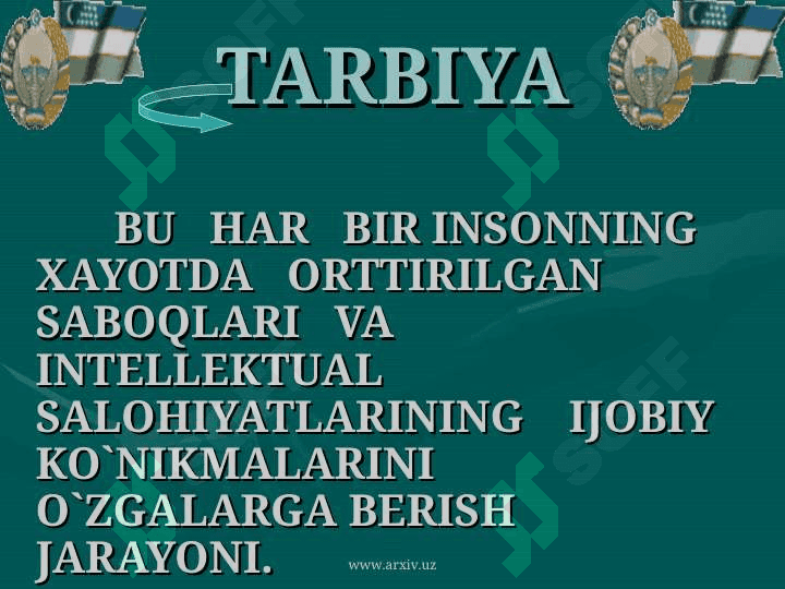 Tarbiya turlari mazmuni maqsad va vazifalari 3