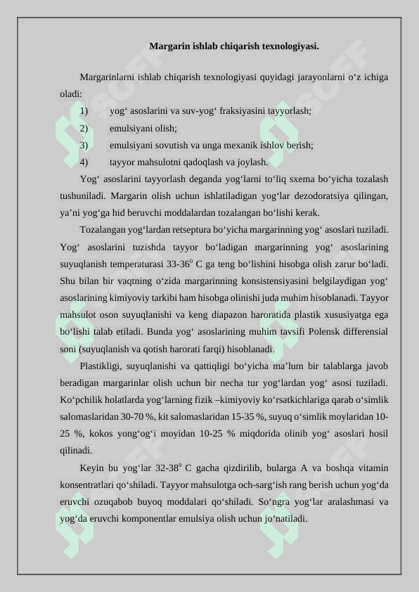 Margarinni saqlash texnologiyasi 3