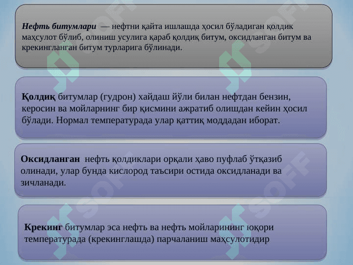Bitum va qatronli bog`lovchilar 8