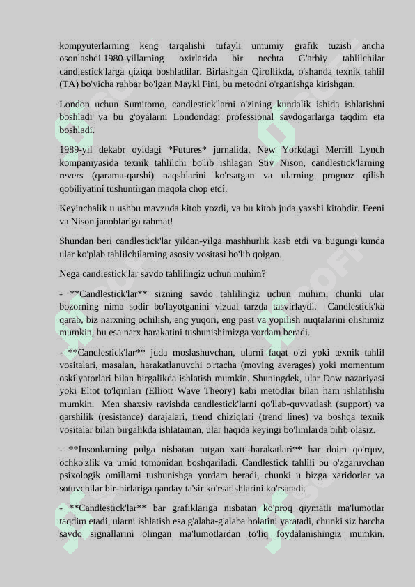 the candlestick trading bible o'zbekcha 6