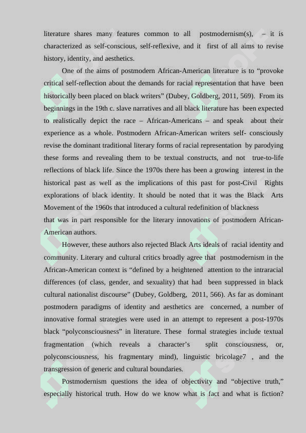 Afro-American literature and its influence 4