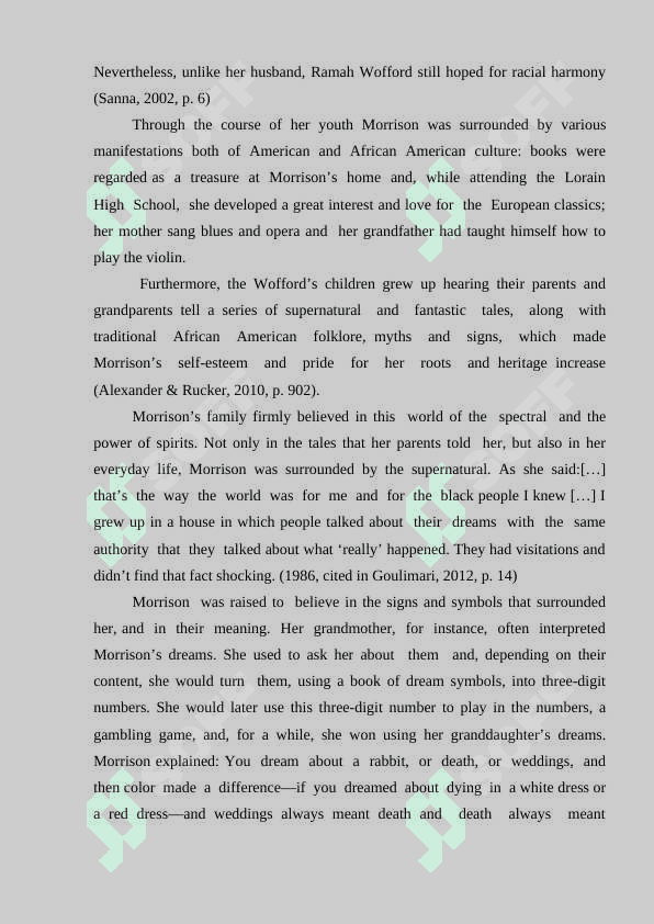 Afro-American literature and its influence 8