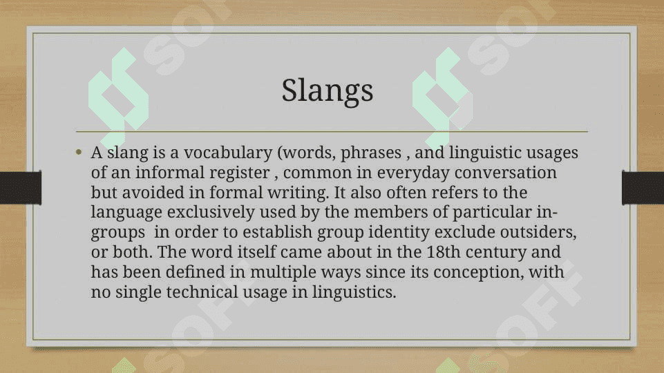 Idioms, slangs and phrases 4