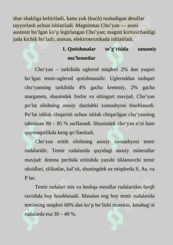 Mavzu_ Chuyan turlari, tasnifi, tarkibi, xossalari, markalanishi 4