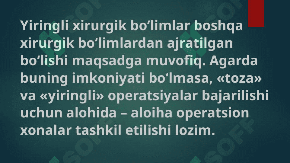 XIRURGIK STATSIONARDA SANITAR-EPIDEMIOLOGIK TARTIB 3