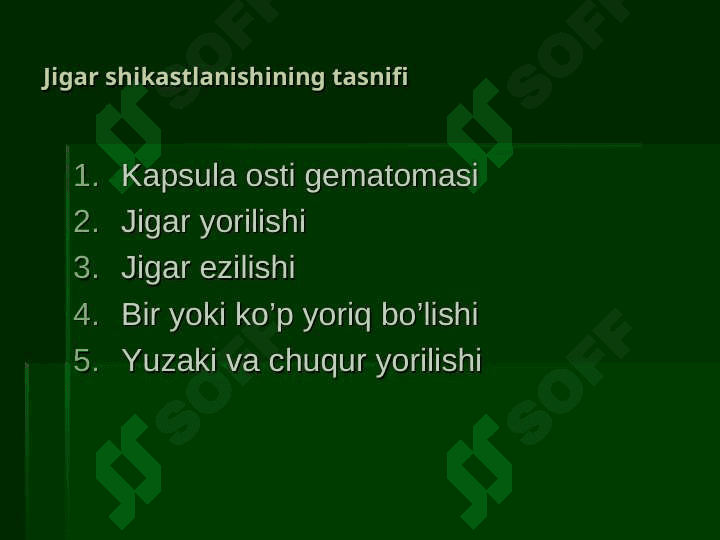 QORIN BO’SHLIG’I AZOLARINING YOPIQ SHIKASTLANISHLARI 4