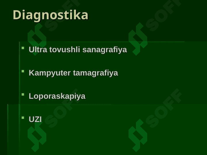 QORIN BO’SHLIG’I AZOLARINING YOPIQ SHIKASTLANISHLARI 8