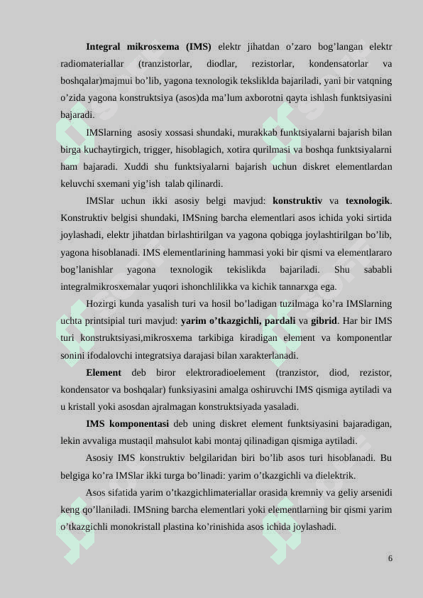 Analog  va  raqamli  mikrosxemalar to'g'rilangani 6