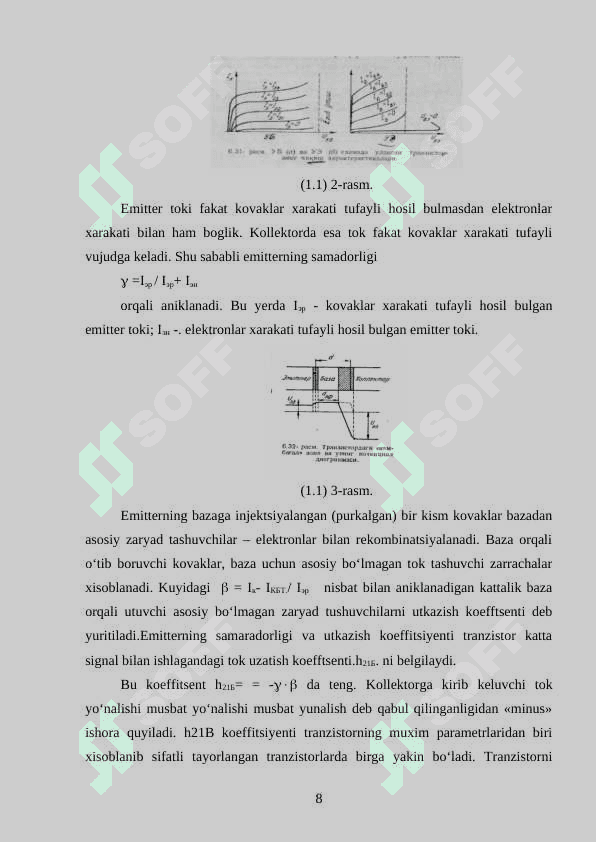 Bipolyar va maydon tranzistorlari parametrlari 8