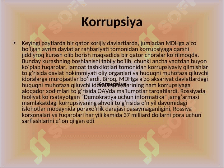 Korrupsiya namoyon bo lish shakllari 3