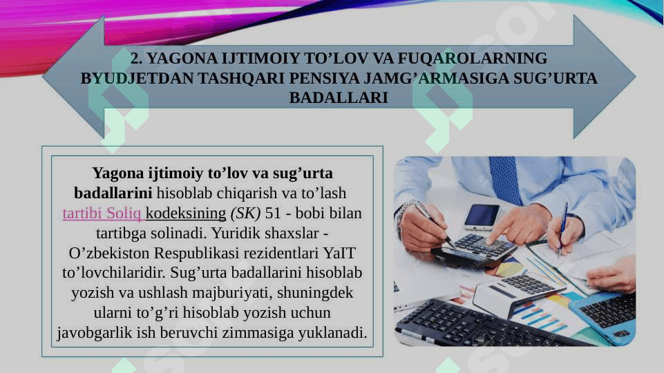 Soliq kodeksi Pensiya ta'minoti sifatida 7