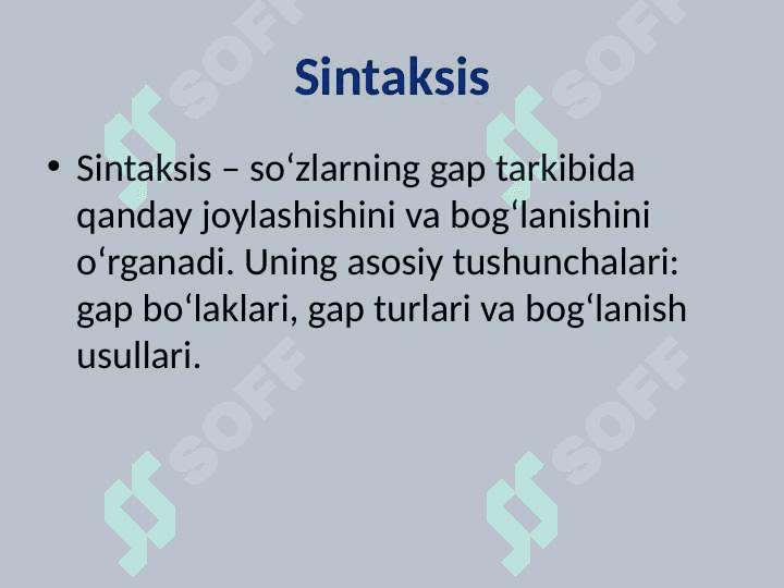 Grammatika va Grammatik Vositalar 4