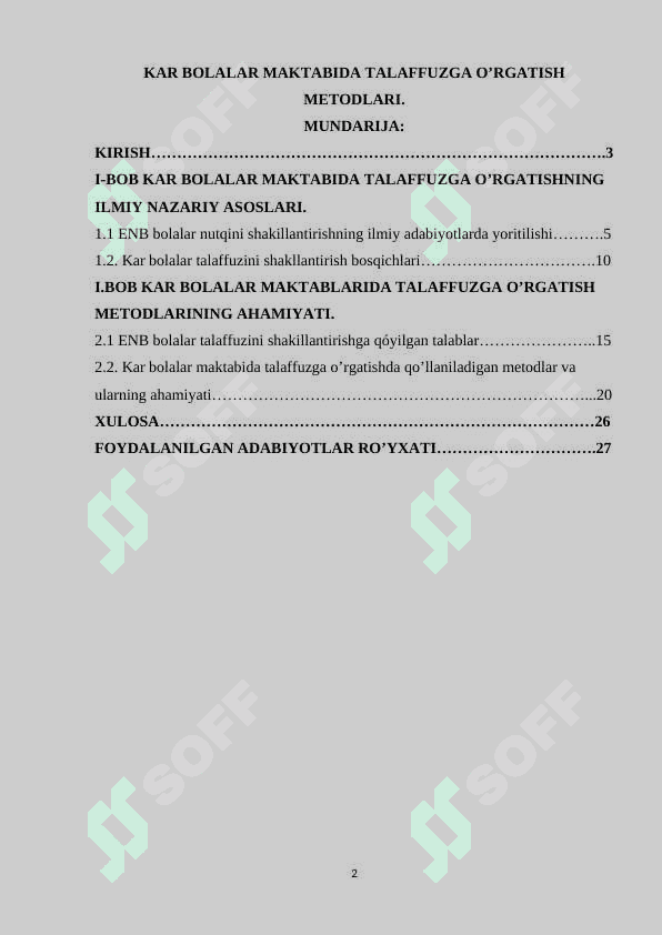 Kar bolalar maktabida talaffuzga o’rgatish metodlari 2