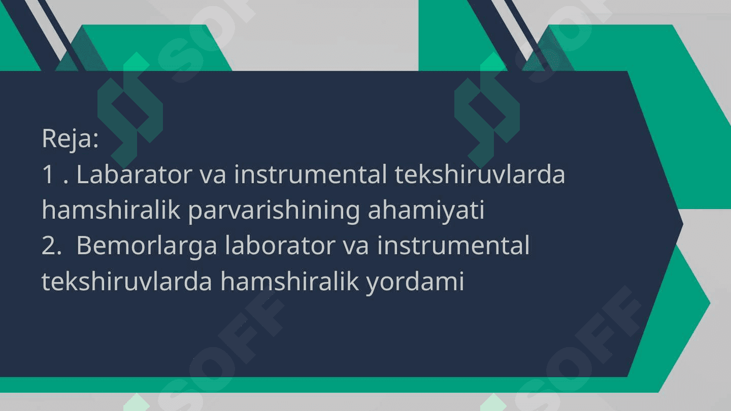 Labarator va instrumental tekshiruvlarda bemorlarga hamshiralik parvarishi 2