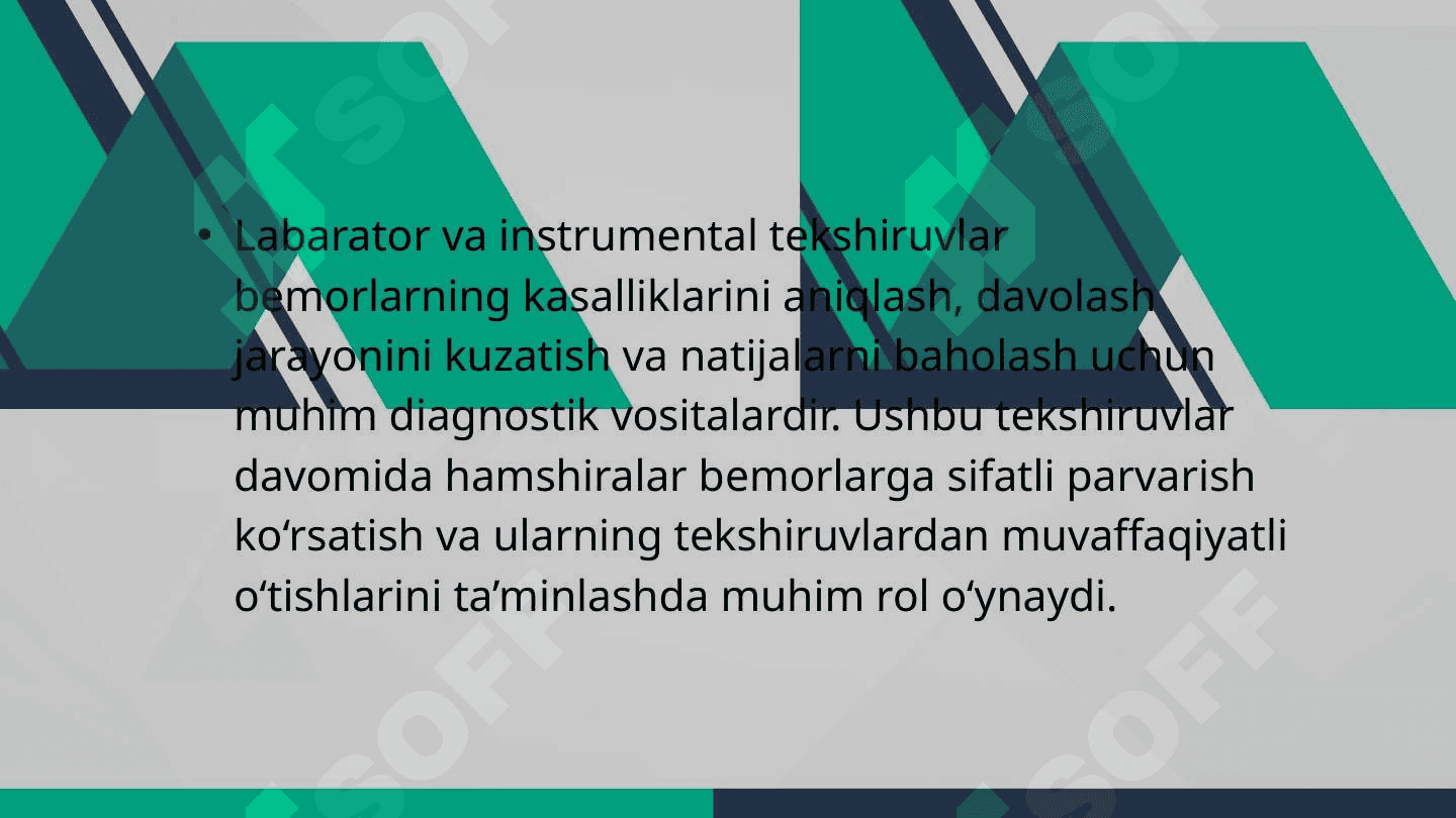 Labarator va instrumental tekshiruvlarda bemorlarga hamshiralik parvarishi 3