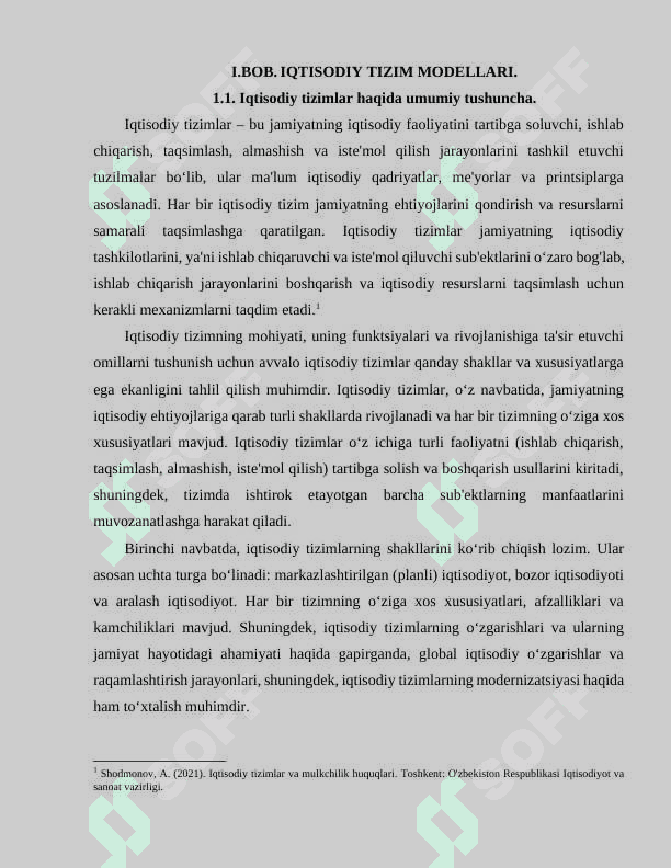 IQTISODIY TIZIM MODELLARI VA MULKCHILIK 4
