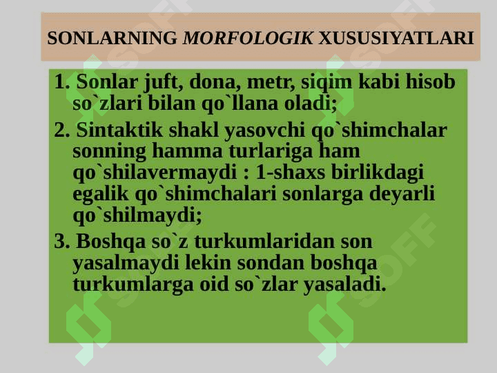 SON SO`Z TURKUMI 5
