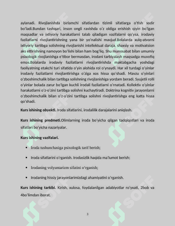 IRODASIZLIK XULQ ATVORI. 3