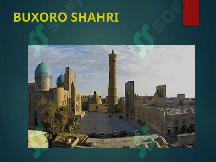 BUXORO SHAHRI 2