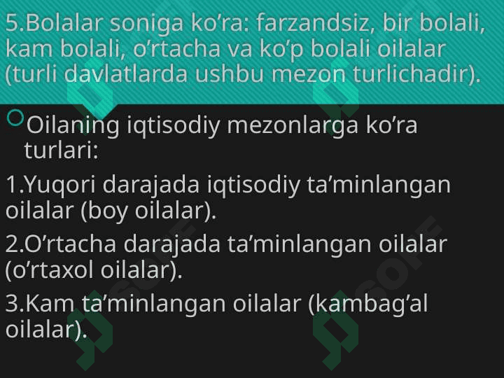 AHOLINING OILAVIY TARKIBI VA JAMIYATDA TUTGAN O’RNI 5