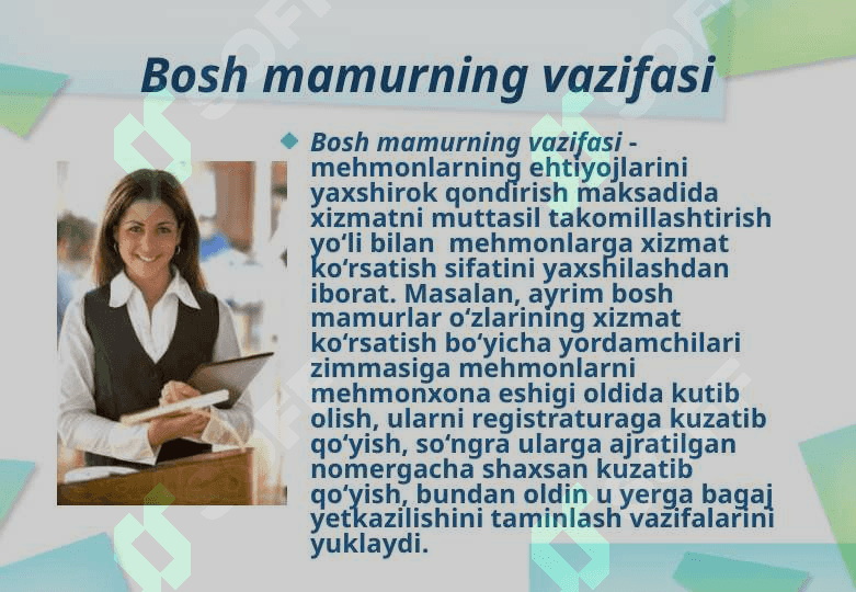 Mehmonxonalarning tashkiliy-boshqarish tuzilmasi 5