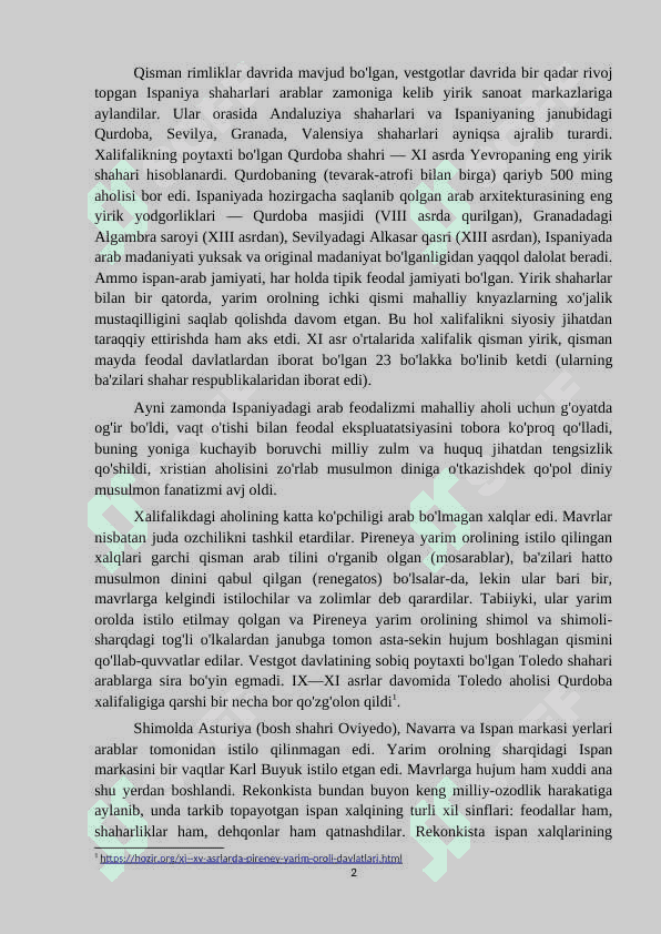 XI-XV ASRLARDA PIRENEY YARIM OROLI DAVLATLARI 2