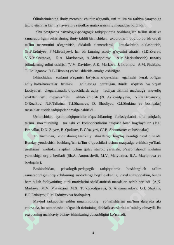 Birinchi sinfda sonlarni raqamlashga o`rgatish 4