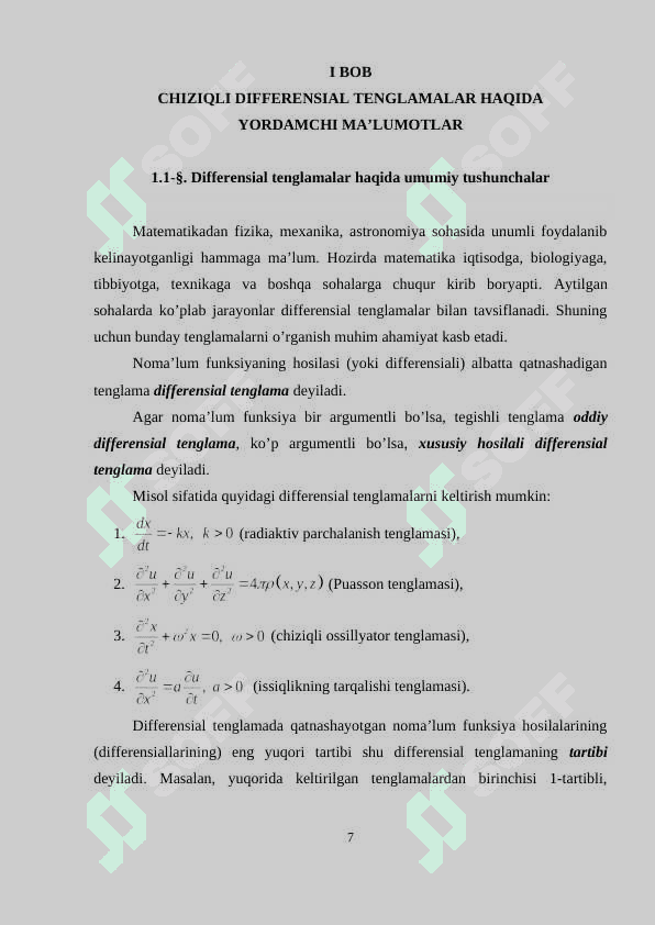 Chiziqli bo’lmagan tenglamalar 7