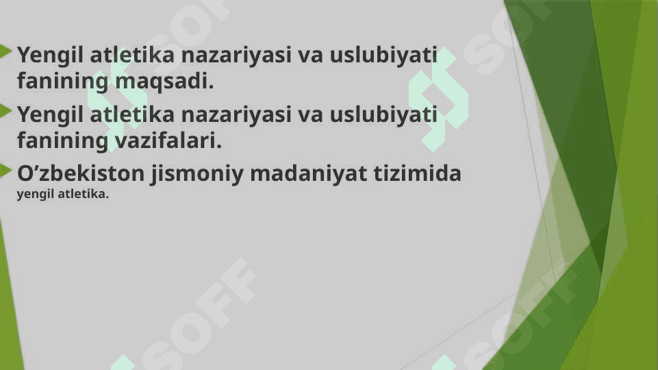 Yugurish texnikasi asoslari 2