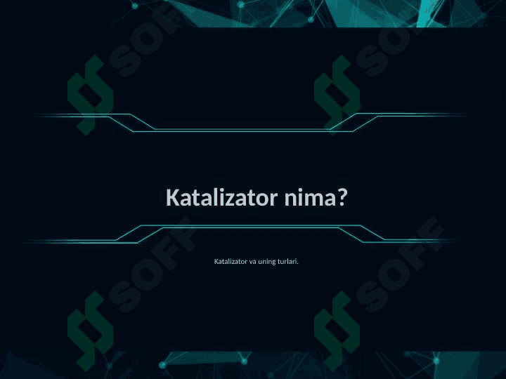 Katalizatorlarning fizik ko’rsatkichlari Ularning katolik xossasiga ta’siri 3