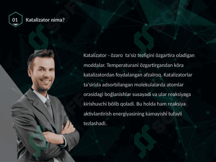 Katalizatorlarning fizik ko’rsatkichlari Ularning katolik xossasiga ta’siri 4