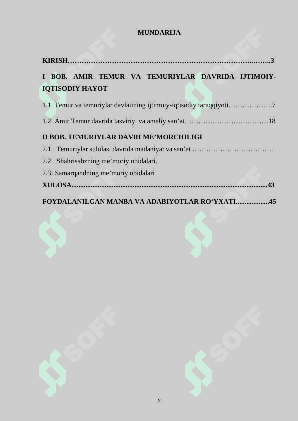 Temuriylar davrida memorchilik 2