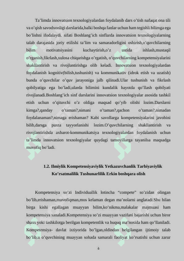 O'qish savodxonligi darsliklarida matnlar ustida innovatsion yondashuvlar 6