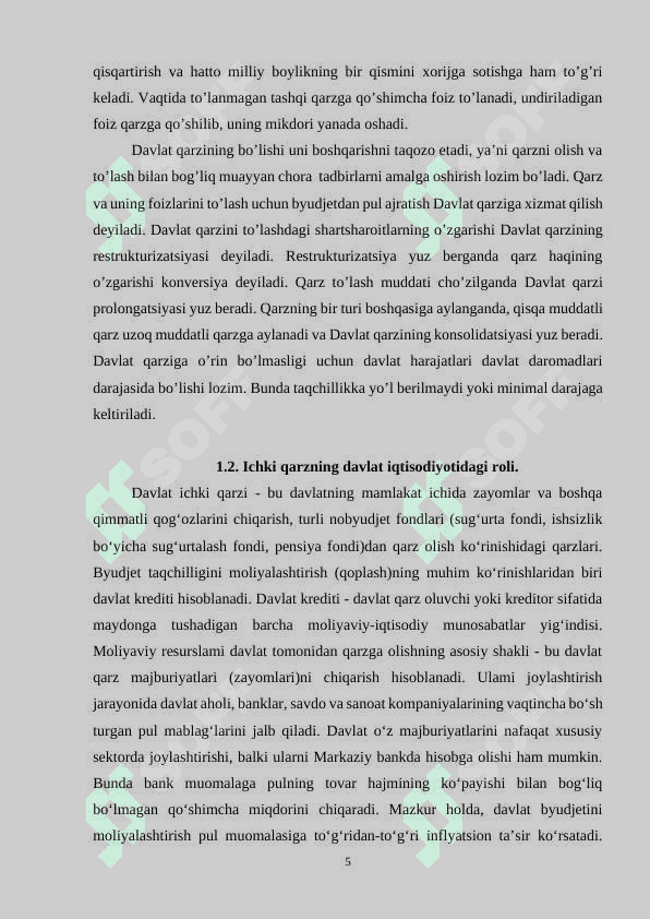 Davlat ichki qarzi 5