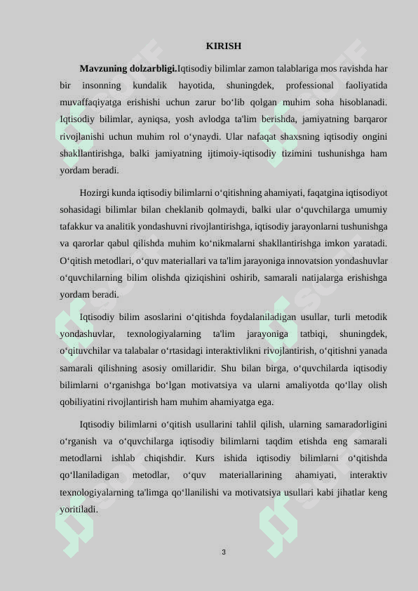 IQTISODIY BILIM ASOSLARINI O‘QITISH USULLARI 3