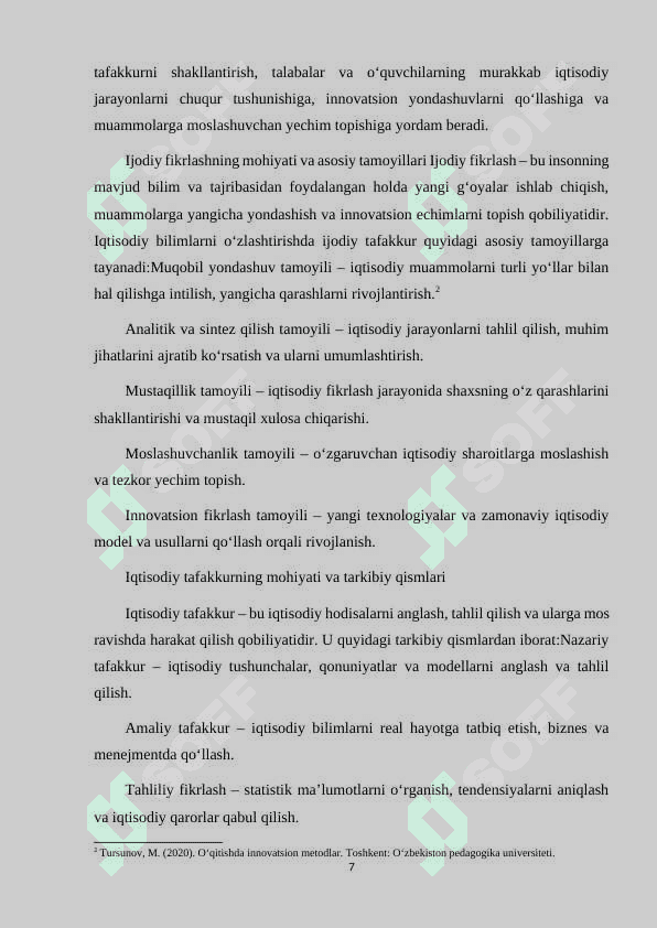 IQTISODIY BILIM ASOSLARINI O‘QITISH USULLARI 7